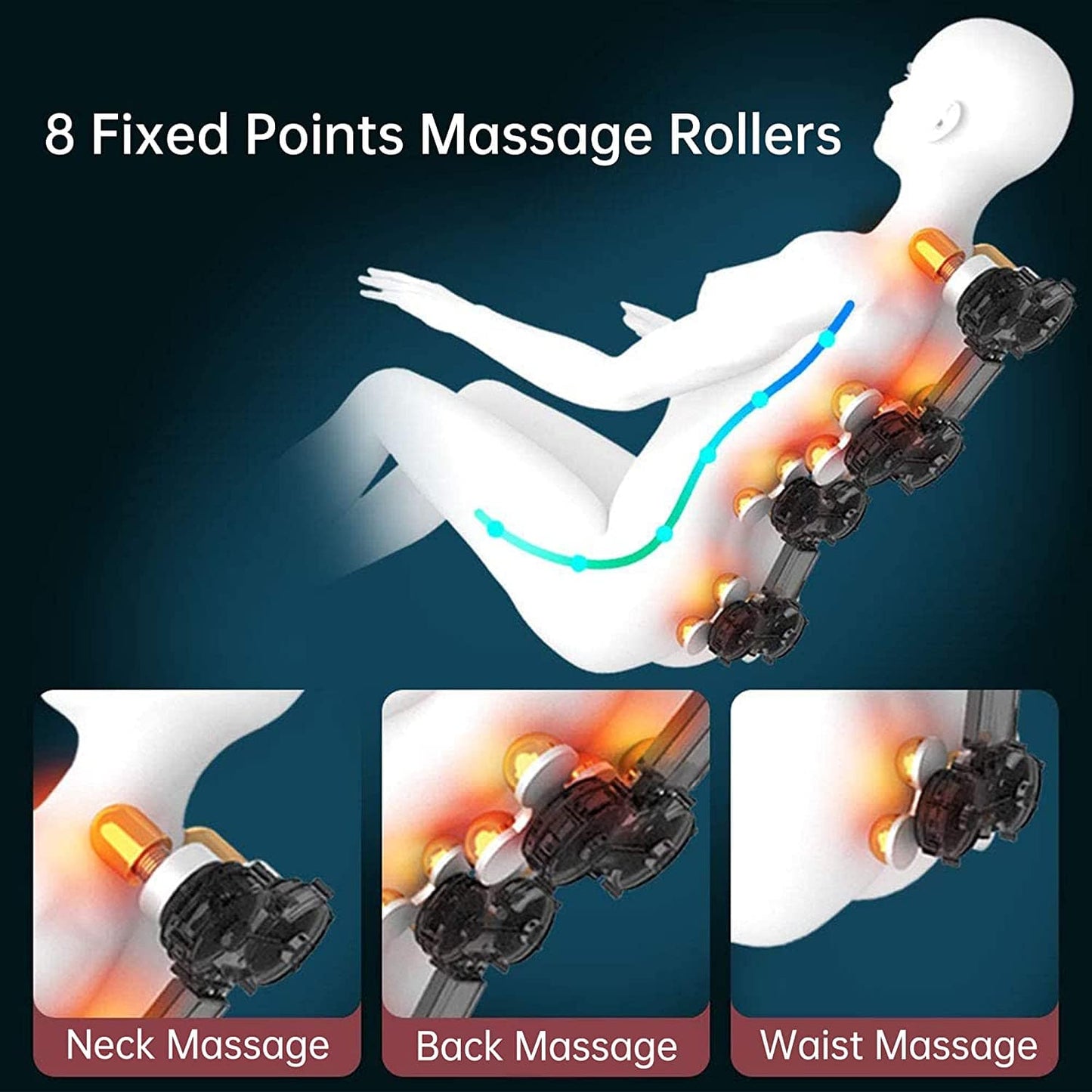 Real Relax Massage Chair Real Relax® MM350 Massage Chair Brown 665878416850