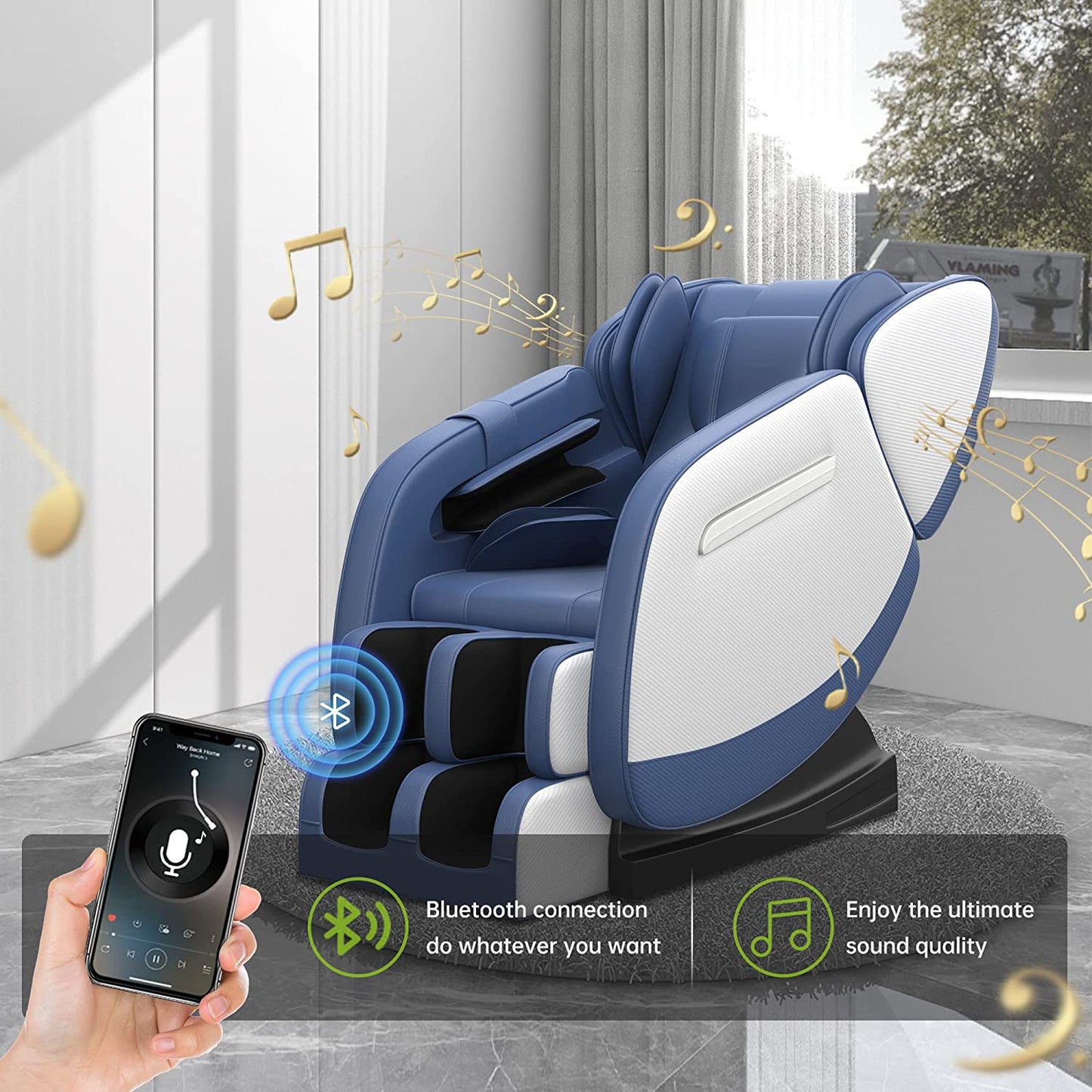 Real Relax Massage Chair Real Relax® MM350 Massage Chair blue