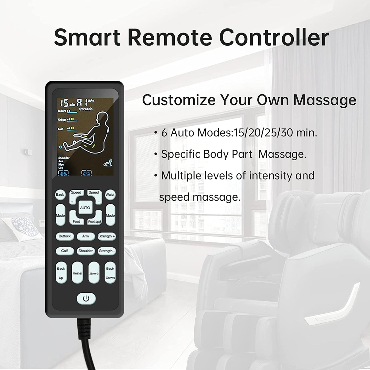 Real Relax Massage Chair Real Relax® SS01 Massage Chair Black 665878409135